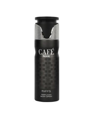 RiiFFS Cafe Noir Premium Deodorant, Fresh & Soothing Fragrance, Long Lasting Body Spray For Men, 200ml