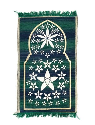 GREEN  MUSALLA/JANAMAZ/PRAYER MAT